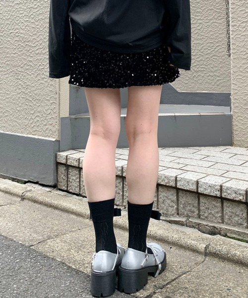ツーピース 長袖トップス ミニスカート スパンコール 煌びやか レディーススパンコールスカート | ZARA 日本