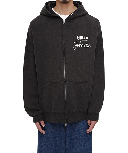 ●日本正規品● WP(ファッション) パーカー WP / ダブリューピー：JOHN DOE ZIP ラウンド用品・アクセサリー