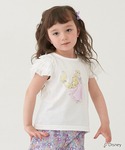 tシャツ 「Disney」チュール袖グラフィッ...の詳細画像1