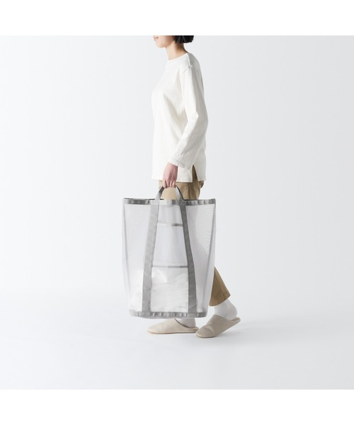 無印良品（MUJI） ランドリーグッズ ナイロンメッシュランドリーバッグ