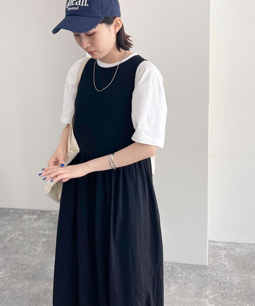 美品✨シビラ　ベロア　バルーン　黒 ノースリーブ ワンピース ジャケット　M シビラSybilla レーヨン混タックプリーツノースリーブワンピース
