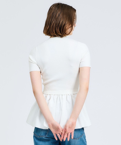 ワイドリブ5分袖ニット - SOÉJU online store｜上質な大人の女性