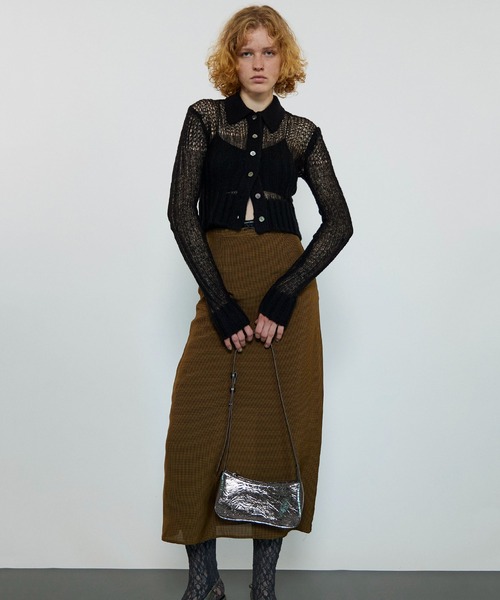 【新品】MAISON SPECIAL チェック柄　マキシスカート　ロングスカート MAISON SPECIAL（メゾンスペシャル） スカート Gingham Checkered Maxi