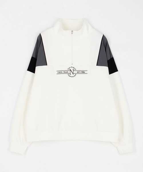tシャツ フロントシシュウハーフジップ レディース : ZOZOTOWN