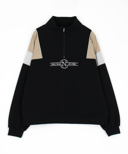 フロントシシュウハーフジップ tシャツ フロントシシュウハーフジップ レディース : ZOZOTOWN