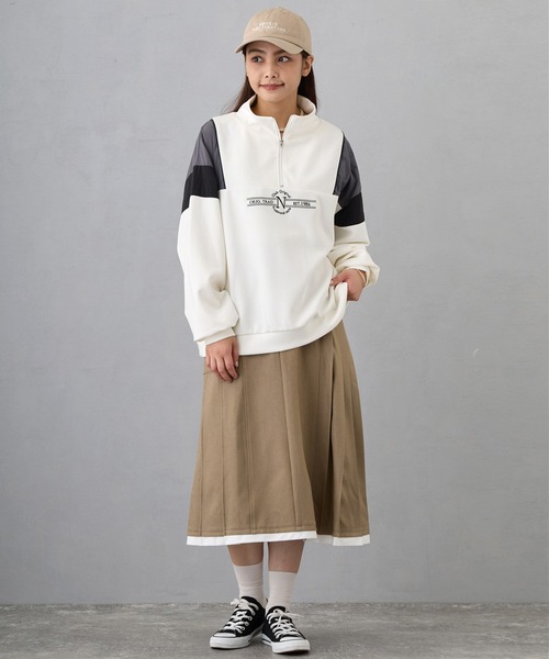 フロントシシュウハーフジップ tシャツ フロントシシュウハーフジップ レディース : ZOZOTOWN