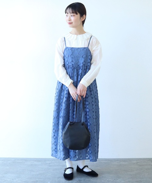 bulle de savon ワンピース AMBIDEX Store △○T/R プリーツワンピース(F クロ): bulle de savon