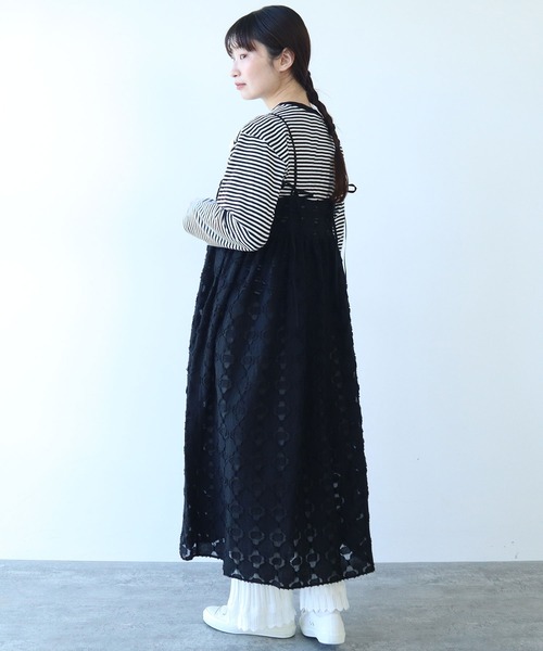 bulle de savon ワンピース AMBIDEX Store ○〇 60sローン lace ワンピース(F クロ): bulle