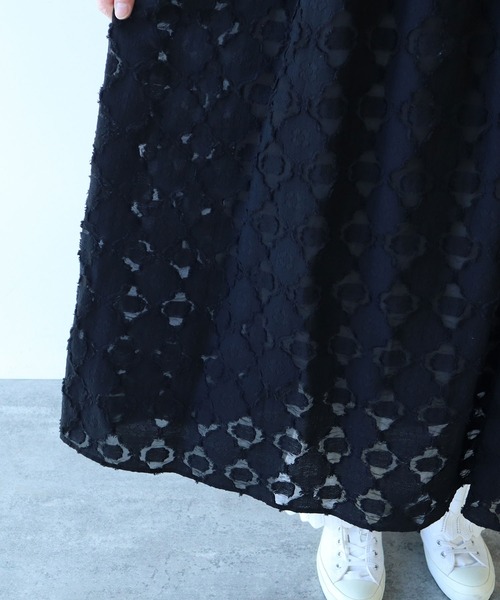 bulle de savon ワンピース fence ジャガード キャミワンピース 