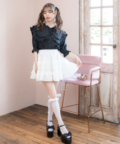 スカート Ballerina pure tiered skirt (white) Ballerina pure tiered skirt (white) レディース
