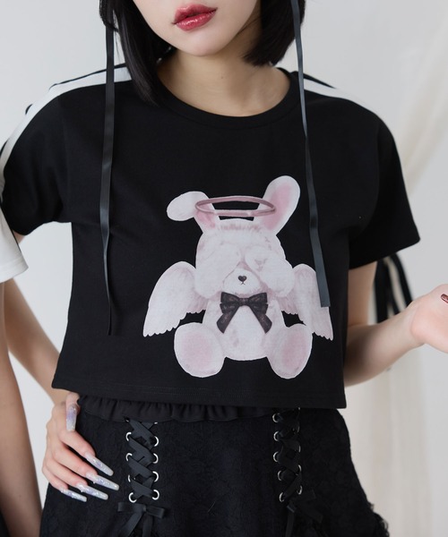 DearMyLove tシャツ 選べるプリントクロップドT レディース : ZOZOTOWN