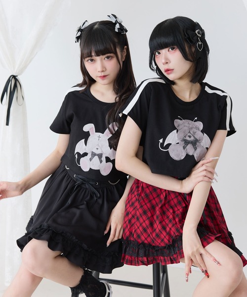DearMyLove tシャツ 選べるプリントクロップドT レディース : ZOZOTOWN