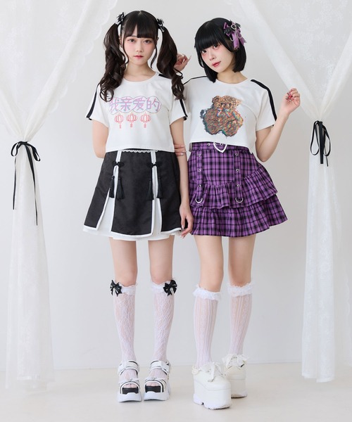 DearMyLove tシャツ 選べるプリントクロップドT レディース : ZOZOTOWN