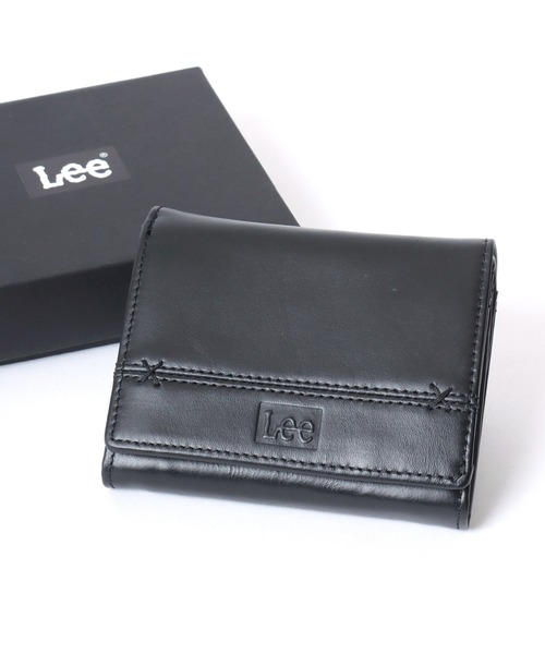 Ree　レザーウォレット　ブラック Lee（リー） 財布 Leather Wallet/牛革 レザー ウォレット/中ラウンド