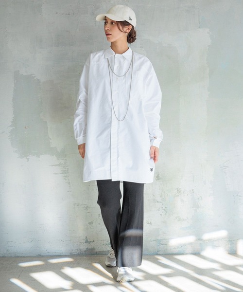 ブラウス シャツ 「HEREIAM」オックスチュニックシャツ レディース HEREIAM ブラウス シャツ 「HEREIAM」オックスチュニックシャツ