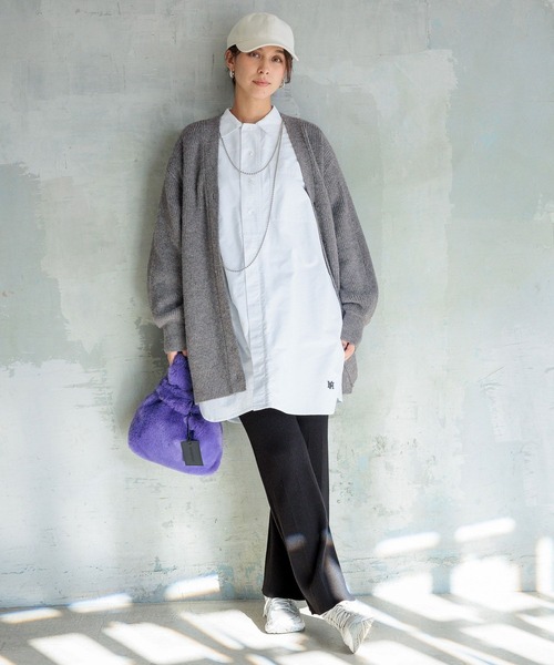 ブラウス シャツ 「HEREIAM」オックスチュニックシャツ レディース HEREIAM ブラウス シャツ 「HEREIAM」オックスチュニックシャツ