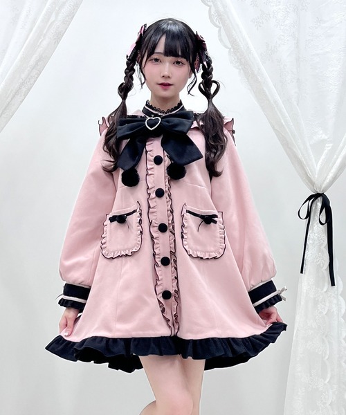 明日まで！dearmylove 後ろのリボンとバッスルが姫♡なかわいいコート♡♡ 明日まで！dearmylove 後ろのリボンとバッスルが姫♡なかわいい