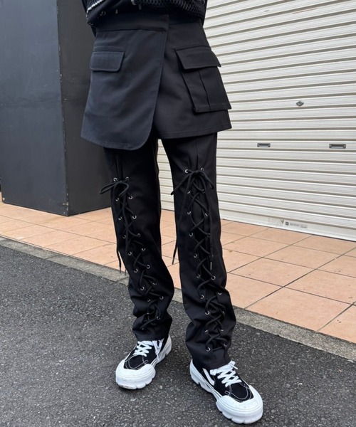 Candy Stripper（キャンディーストリッパー） パンツ LACE UP LAYERED