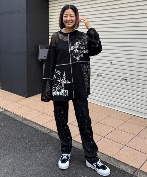Candy Stripper（キャンディーストリッパー） パンツ LACE UP LAYERED