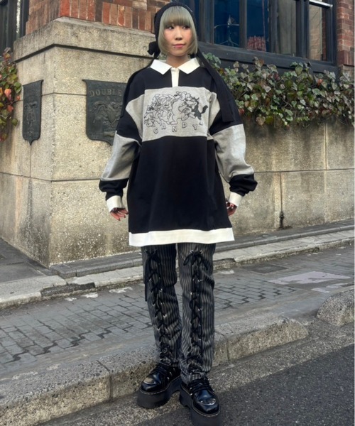 Candy Stripper（キャンディーストリッパー） パンツ LACE UP LAYERED