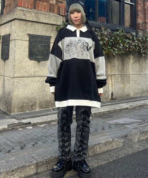 Candy Stripper（キャンディーストリッパー） パンツ LACE UP LAYERED