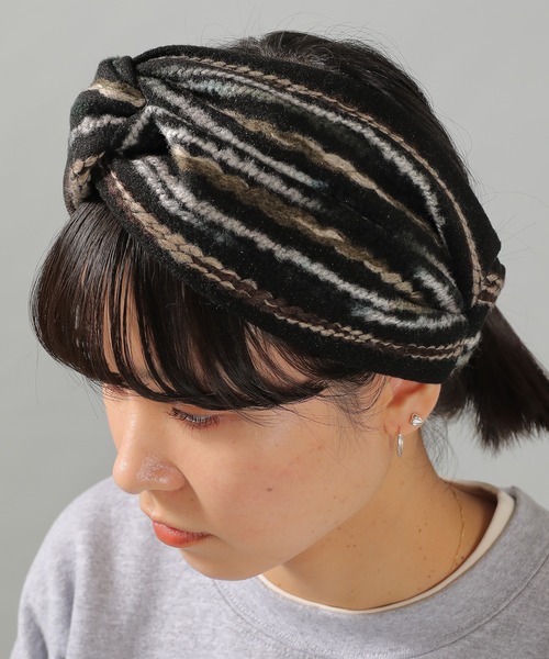 【naaaaa】【Mimisol ミミソル】 ワンピース ドレスヘアバンド emesuelee ヘアバンド ドットチュール×リブ : ZOZOTOWN Yahoo!店