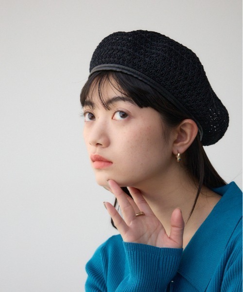 AZUL BY MOUSSY（アズールバイマウジー） 帽子 ベレー帽 パイピング