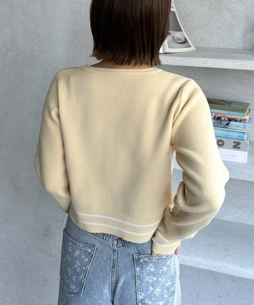 archives カーディガン ミラノリブラインニットカーディガン