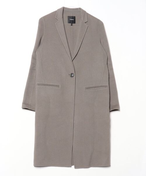 theory（セオリー） 」 チェスターコート P グレー レディース