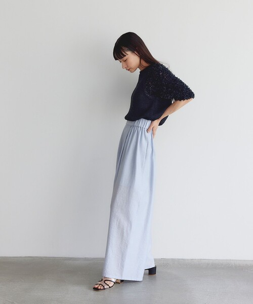 エメルリファインズ★EM フラッフィー ショートスリーブ ニット プルオーバー UNITED ARROWS green label relaxing｜<EMMEL REFINES>EM