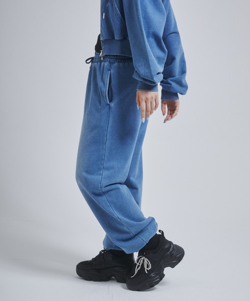 ENVYM スエットパンツ ENVYM スウェットパンツ ジャージ リベットウォッシュスウェット