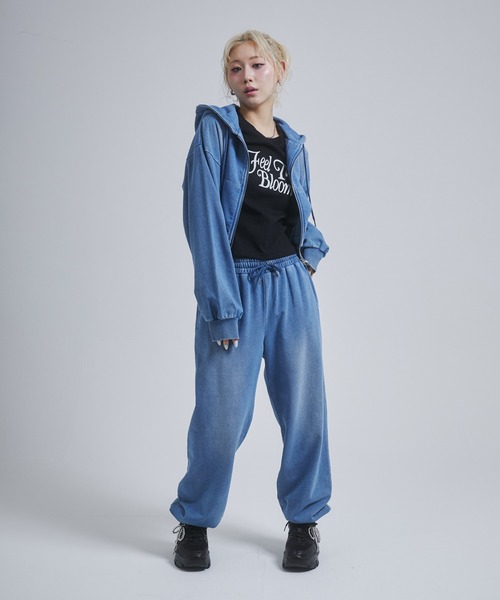 ENVYM スエットパンツ ENVYM スウェットパンツ ジャージ ウォッシュドスウェットパンツ