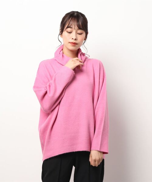 ELENDEEK（エレンディーク） タートルネックニット FREE ピンク