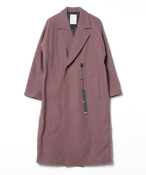 【美品】シャリーフ　チェスターコート　シングル　ロングコート　ブラウン SHAREEF（シャリーフ）の「STUDIOUS別注 シングルロングコート