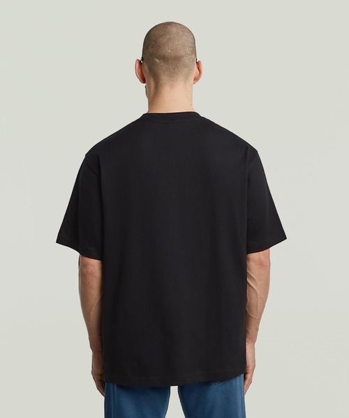 国内即発 ボクシー ダメージ加工 Tシャツ G-STAR RAW tシャツ Shipping Graphic Boxy T-Shirt