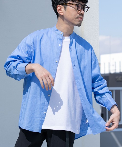 ぱた様ご専用アーバンリサーチ　長袖リネンシャツ　リネン100%　ゆったり URBAN RESEARCH ROSSO MEN シャツ 「WEB限定」「XLサイズあり