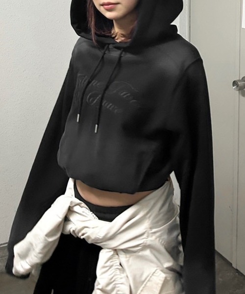 トレーナー スウェット グラデーションロゴスウェットシャツ レディース