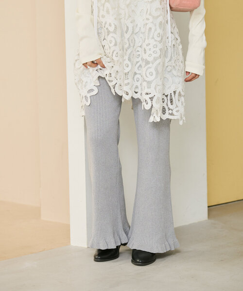 kastane レースフリルパンツ Kastane パンツ 「再販売/新色追加」レースフリルパンツ