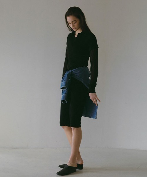 ETRE TOKYO ニット セーター シアーポロニットプルオーバー