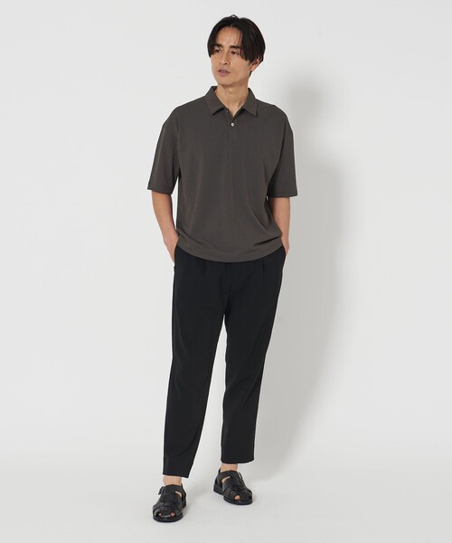 【未使用新品】B&Y UNITED ARROWSポロシャツ ダークグレー/M BEAUTY＆YOUTH UNITED ARROWS メンズポロシャツ（色：グレー系