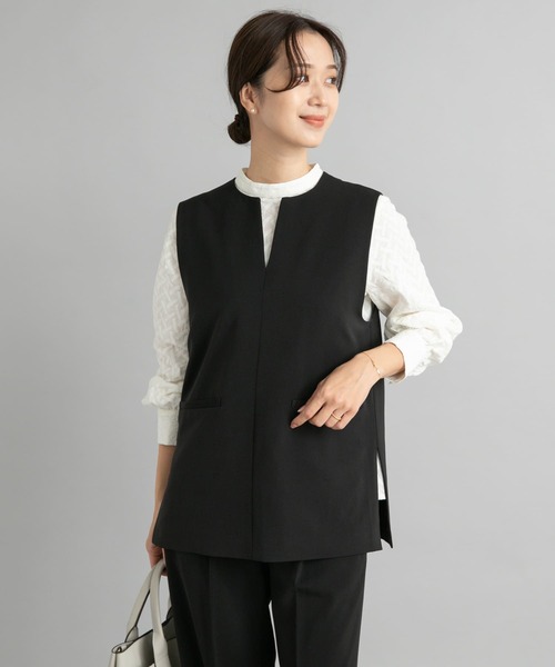 「URBAN RESEARCH DOORS」 ノースリーブトップス MEDIUM ブラック レディース