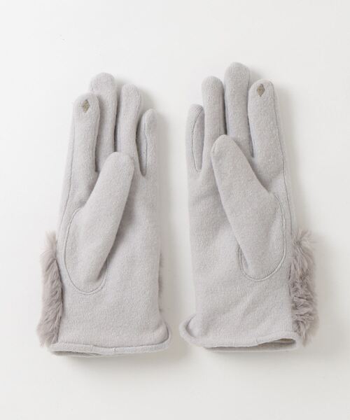 「green label relaxing」 手袋 FREE ライトグレー レディース_画像2