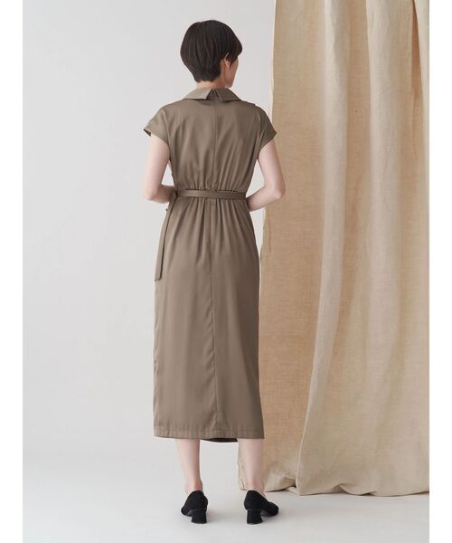 未使用品◆TONAL　カシュクールタックフレアワンピース◆トーナル トーナル TONAL カシュクールマーメイドニットワンピース