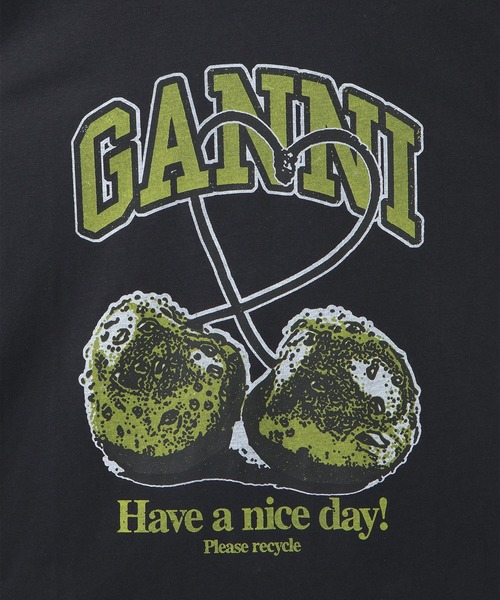 ADAM ET ROPE' tシャツ 「GANNI（ガニー）」Basic Jersey CHERRY