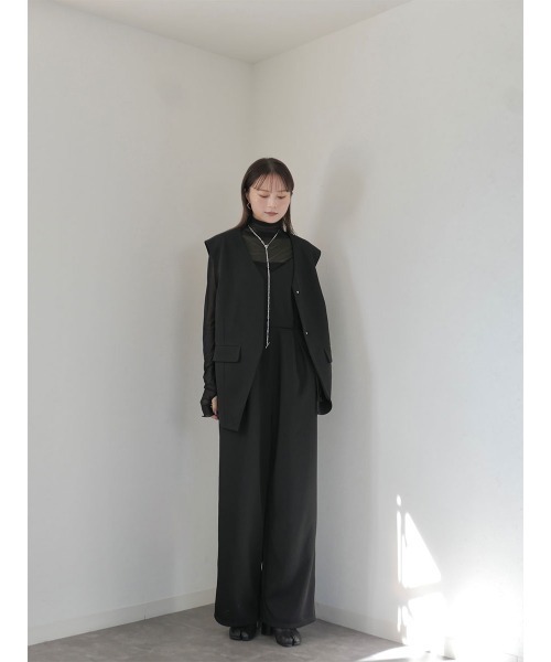 Reurie'（レウリィ） ベスト ジレ オリジナルオーバーノーカラー