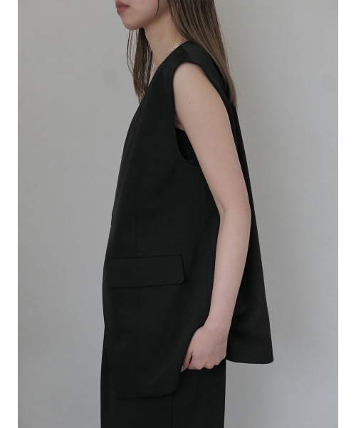 Reurie'（レウリィ） ベスト ジレ オリジナルオーバーノーカラー