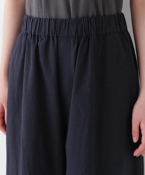 パンツ コットンリネンウェザー近江晒シェフパンツ レディースの画像