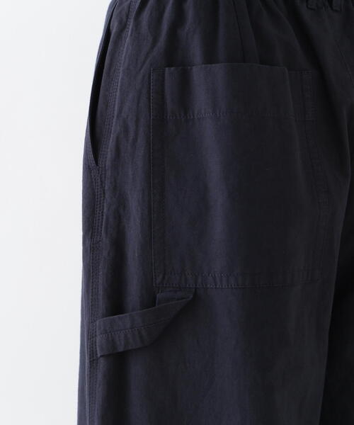 パンツ コットンリネンウェザー近江晒シェフパンツ レディースの画像