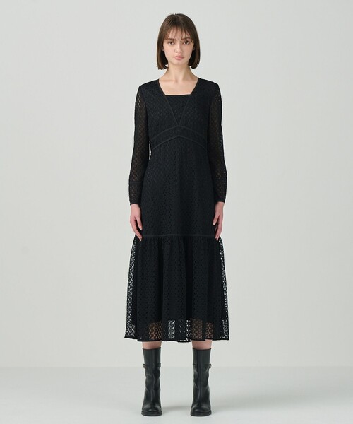 Grace continental 長袖ワンピース　サイズ36 GRACE CONTINENTAL 「GRACE CONTINENTAL」 長袖ワンピース 36