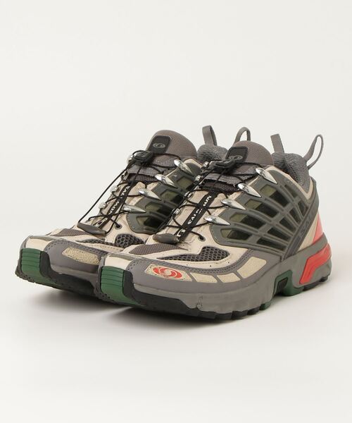 SALOMON スニーカー23.5 ライトグレー ☆salomon☆XT-SLATE☆ホワイト/グレー☆ (Salomon/スニーカー